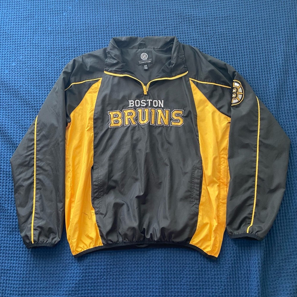 Boston Bruins 1/4 Zip Pullover Windbreaker
